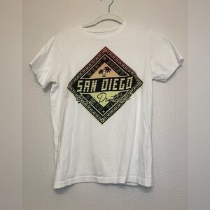 Primark‎ Boy’s White Graphic Cotton T-Shirt Size 12-13 years